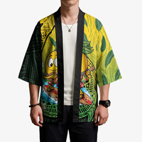 Hawaii Surfing Mango Kimono Manako Polynesian Fish Hook