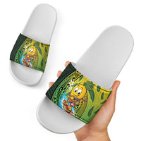 Hawaii Surfing Mango Slide Sandals Manako Polynesian Fish Hook