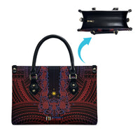 Filipino Barong Tagalog Inspired Leather Bag Mabuhay Philippines Festival Polynesian Pattern