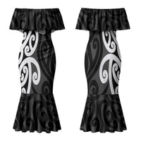 Lil Pakeha Lil Maori New Zealand Family Matching Mermaid Dress and Hawaiian Shirt Kiwi Proud Mangopare Pattern