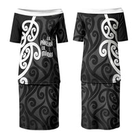 Lil Pakeha Lil Maori New Zealand Family Matching Puletasi and Hawaiian Shirt Kiwi Proud Mangopare Pattern