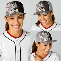 Brown and Black Hawaii Shark Tattoo Baseball Net Cap Puakenikeni Lei Plumeria Polynesian Pattern LT14 - Polynesian Pride