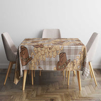 Khaki Palaka Hawaii Cowboy Tablecloth Puakenikeni Lei Paniolo Papale Seamless Vibes - Polynesian Pride