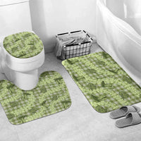 Lime Palaka Hawaii Cowboy Bathroom Set Puakenikeni Lei Paniolo Papale Seamless Vibes - Polynesian Pride