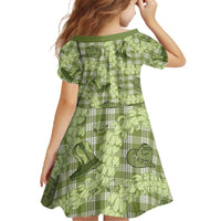 Lime Palaka Hawaii Cowboy Family Matching Off The Shoulder Long Sleeve Dress and Hawaiian Shirt Puakenikeni Lei Paniolo Papale Seamless Vibes - Polynesian Pride