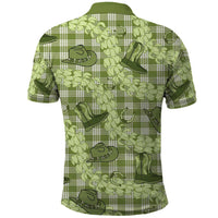 Lime Palaka Hawaii Cowboy Polo Shirt Puakenikeni Lei Paniolo Papale Seamless Vibes - Polynesian Pride