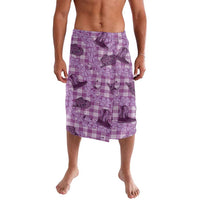 Purple Palaka Hawaii Cowboy Lavalava Puakenikeni Lei Paniolo Papale Seamless Vibes - Polynesian Pride