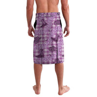 Purple Palaka Hawaii Cowboy Lavalava Puakenikeni Lei Paniolo Papale Seamless Vibes - Polynesian Pride