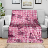Pink Palaka Hawaii Cowboy Blanket Puakenikeni Lei Paniolo Papale Seamless Vibes - Polynesian Pride