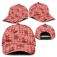 Red Palaka Hawaii Cowboy Classic Cap Puakenikeni Lei Paniolo Papale Seamless Vibes LT14 - Polynesian Pride