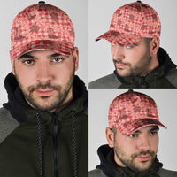 Red Palaka Hawaii Cowboy Classic Cap Puakenikeni Lei Paniolo Papale Seamless Vibes LT14 - Polynesian Pride