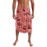 Red Palaka Hawaii Cowboy Lavalava Puakenikeni Lei Paniolo Papale Seamless Vibes - Polynesian Pride