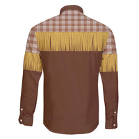 Aloha Hawaii Cowboy Custome Family Matching Tank Maxi Dress and Hawaiian Shirt Puakenikeni Lei Palaka Tassel Style - Polynesian Pride