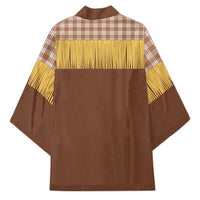 Aloha Hawaii Cowboy Custome Kimono Puakenikeni Lei Palaka Tassel Style - Polynesian Pride