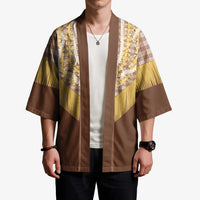 Aloha Hawaii Cowboy Custome Kimono Puakenikeni Lei Palaka Tassel Style - Polynesian Pride