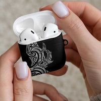 New Zealand Hammerhead Shark AirPods Case Maori Haehae Mangopare Black - Polynesian Pride