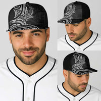 New Zealand Hammerhead Shark Baseball Net Cap Maori Haehae Mangopare Black LT14 - Polynesian Pride