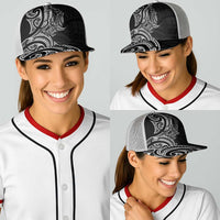 New Zealand Hammerhead Shark Baseball Net Cap Maori Haehae Mangopare Black LT14 - Polynesian Pride