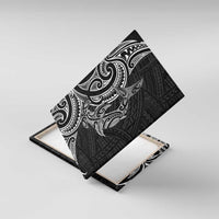 New Zealand Hammerhead Shark Canvas Wall Art Maori Haehae Mangopare Black - Polynesian Pride