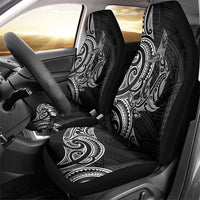 New Zealand Hammerhead Shark Car Seat Cover Maori Haehae Mangopare Black - Polynesian Pride