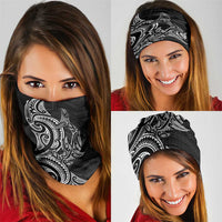 New Zealand Hammerhead Shark Neck Gaiter Maori Haehae Mangopare Black - Polynesian Pride