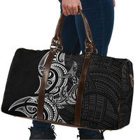 New Zealand Hammerhead Shark Travel Bag Maori Haehae Mangopare Black - Polynesian Pride