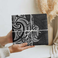 New Zealand Hammerhead Shark Wrapping Paper Maori Haehae Mangopare Black - Polynesian Pride
