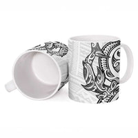 New Zealand Hammerhead Shark Ceramic Mug Maori Haehae Mangopare White - Polynesian Pride