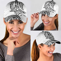 New Zealand Hammerhead Shark Classic Cap Maori Haehae Mangopare White - Polynesian Pride