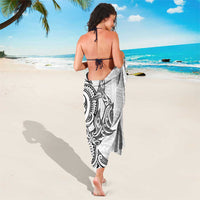 New Zealand Hammerhead Shark Sarong Maori Haehae Mangopare White - Polynesian Pride