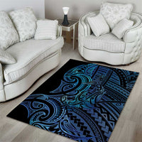 New Zealand Hammerhead Shark Area Rug Maori Haehae Mangopare Galaxy - Polynesian Pride