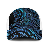New Zealand Hammerhead Shark Baseball Net Cap Maori Haehae Mangopare Galaxy - Polynesian Pride