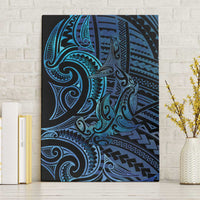 New Zealand Hammerhead Shark Canvas Wall Art Maori Haehae Mangopare Galaxy - Polynesian Pride