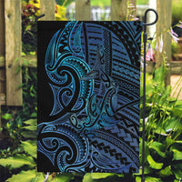 New Zealand Hammerhead Shark Garden Flag Maori Haehae Mangopare Galaxy - Polynesian Pride