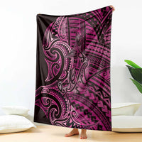 New Zealand Hammerhead Shark Blanket Maori Haehae Mangopare Pink - Polynesian Pride