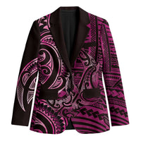 New Zealand Hammerhead Shark Blazer Maori Haehae Mangopare Pink - Polynesian Pride