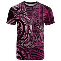 New Zealand Hammerhead Shark T Shirt Maori Haehae Mangopare Pink - Polynesian Pride