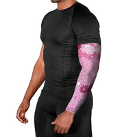 Pink Palaka Japanese Patterns Arm Sleeves Asanoha Seigaiha Sakura Motif LT14 - Polynesian Pride