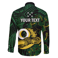 Personalised Solomon Islands Western Province Day Family Matching Short Sleeve Bodycon Dress and Hawaiian Shirt Sea Turtle Mix Polynesian Hibiscus Pattern LT14 - Polynesian Pride