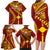 Personalised Fiji Rotuma Family Matching Long Sleeve Bodycon Dress and Hawaiian Shirt Fijian Tapa Pattern LT14 - Polynesian Pride