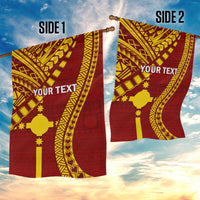 Personalised Fiji Rotuma Garden Flag Fijian Tapa Pattern LT14 - Polynesian Pride