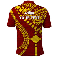 Personalised Fiji Rotuma Polo Shirt Fijian Tapa Pattern LT14 - Polynesian Pride