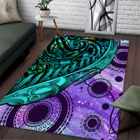 New Zealand Paua Shell With Australia Opal Unique Combine Area Rug LT14 Green - Polynesian Pride
