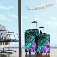 New Zealand Paua Shell With Australia Opal Unique Combine Luggage Cover LT14 - Polynesian Pride