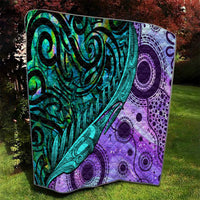 New Zealand Paua Shell With Australia Opal Unique Combine Quilt LT14 - Polynesian Pride