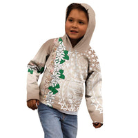 Cook Islands Tiare Maori With Conch Shell Kid Hoodie 2025 Pasifika Polynesian Tattoo