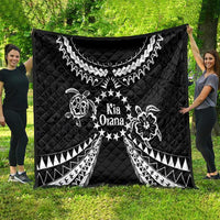 Kia Orana Cook Islands Quilt 2025 Pasifika Polynesian Turtle Black Color