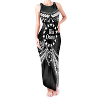 Kia Orana Cook Islands Tank Maxi Dress 2025 Pasifika Polynesian Turtle Black Color
