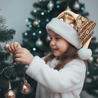 Bula Fiji Christmas Santa Hat 2025 Pasifika Traditional Fijian Masi - Polynesian Pride