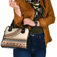Bula Fiji Shoulder Handbag 2025 Pasifika Traditional Fijian Masi LT14 - Polynesian Pride